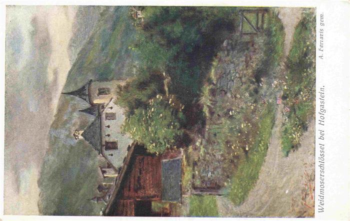 BAD HOFGASTEIN AT Weidmoserschloessel Kuenstlerkarte