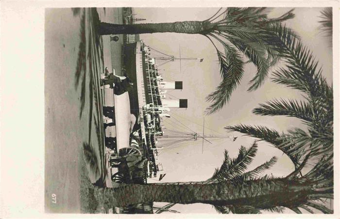 Algier ALGER Algerie An der afrikanischen Kueste Hafen Dampfer