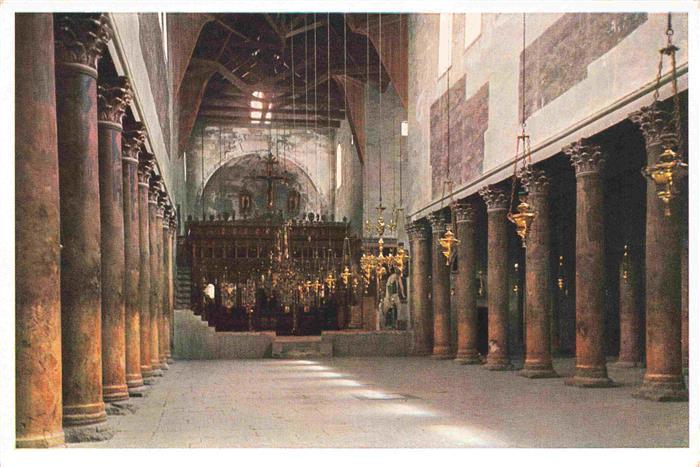 Bethlehem  Yerushalayim Israel Interior of the Church of the Nativity