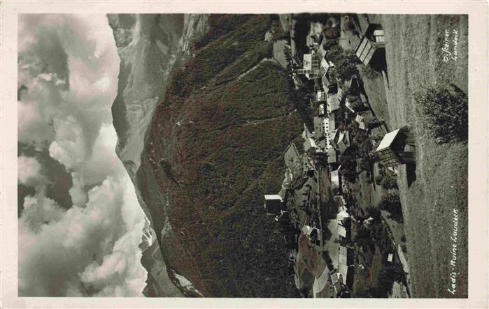 Ladis Tirol AT Fliegeraufnahme mit Ruine Landeck