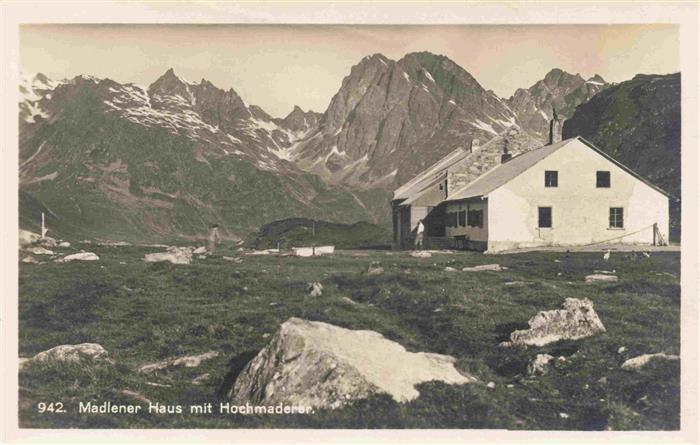 Partenen Vorarlberg AT Madlener Haus mit Hochmaderer