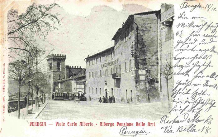 PERUGIA Umbria IT Viale Carlo Alberto Albergo Pensione Belle Arti