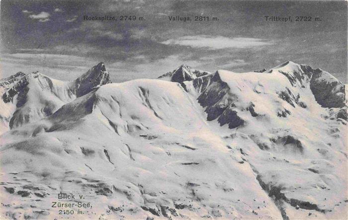 Zuers Arlberg Blick vom Zuerser See