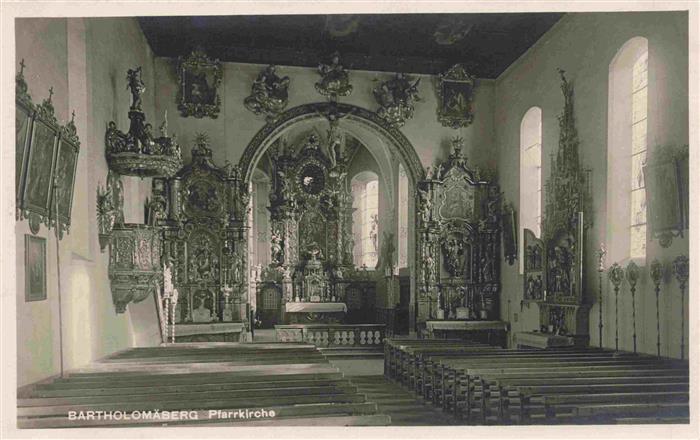 Bartholomaeberg 1100m Vorarlberg AT Pfarrkirche Inneres