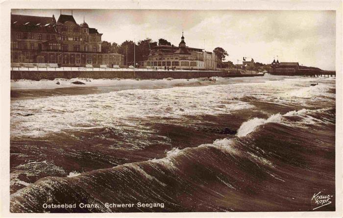 CRANZ  Ostseebad Selenogradsk Kaliningrad RU Schwerer Seegang