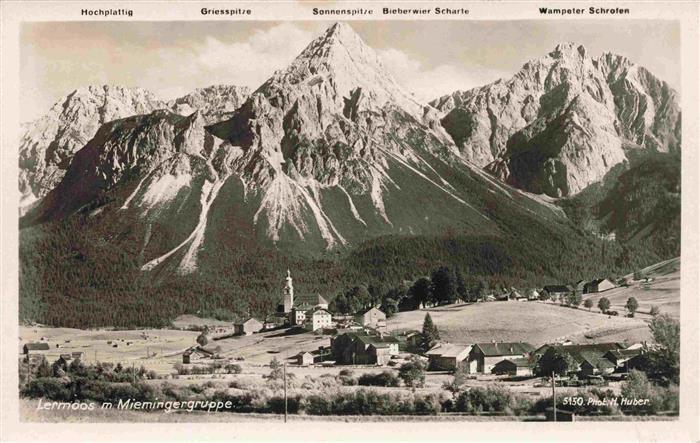 Lermoos Tirol AT mit Miemingergruppe