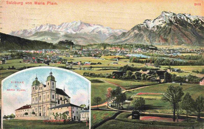 SALZBURG  AT Panorama Kirche Maria Plain