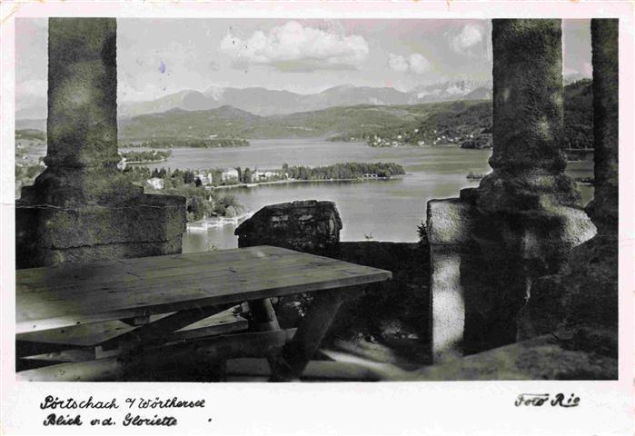 Poertschach Woerthersee Blick von der Gloriette