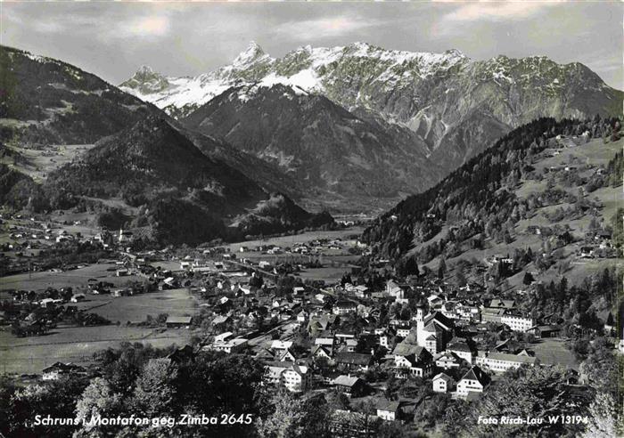 Schruns Vorarlberg im Montafon mit Zimba