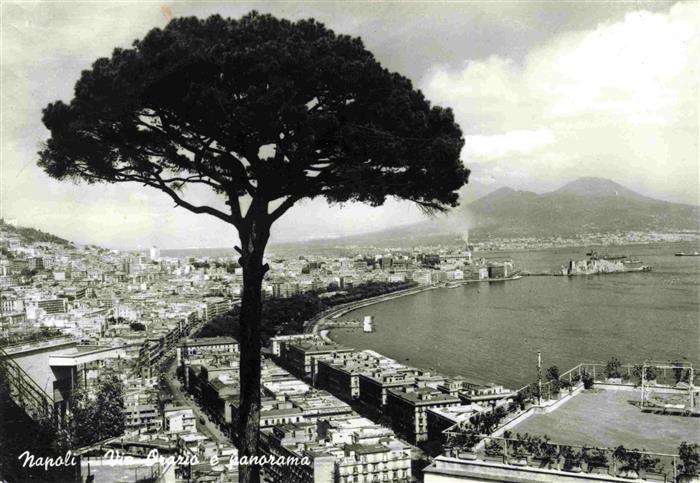 NAPOLI Neapel Naples IT Panorama vu de Rue Horace