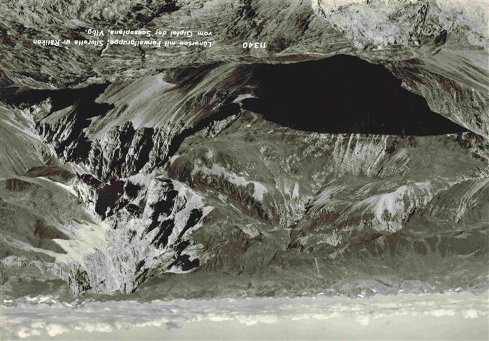 Luenersee 1969m Vorarlberg AT mit Ferwallgruppe Silvretta und Rhaetikon vom Gipf