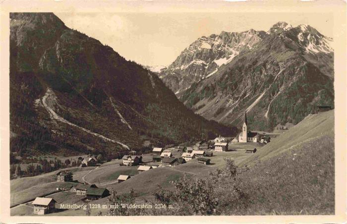 Mittelberg Vorarlberg AT Panorama Blick gegen Widderstein