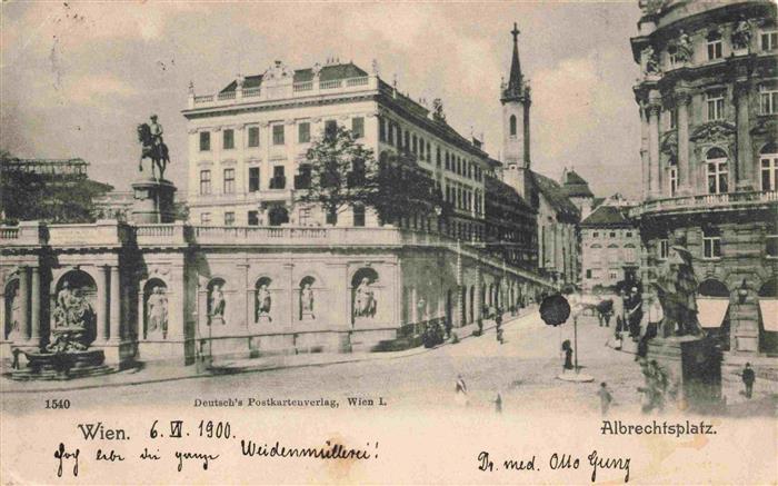 Wien AT Albrechtsplatz Denkmal