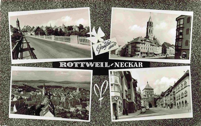 Rottweil Neckar Motive Stadtzentrum Panorama Bruecke