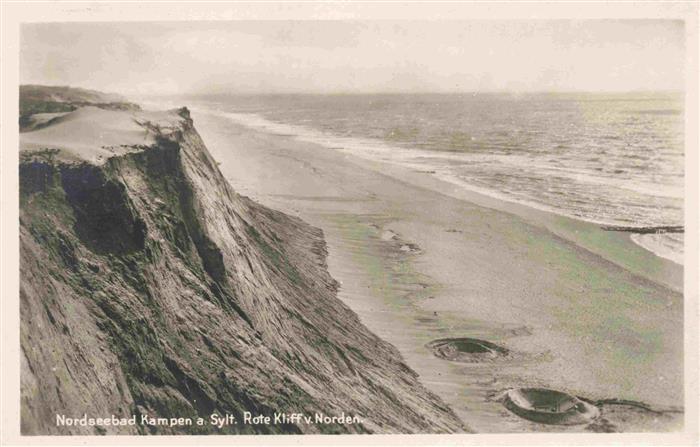 Kampen  Sylt Rotes Kliff Strand