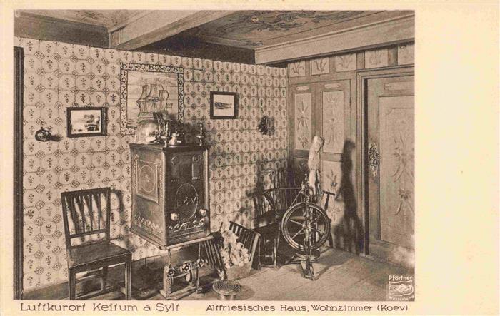 Keitum Sylt Altfriesisches Haus Wohnzimmer Spinnrad