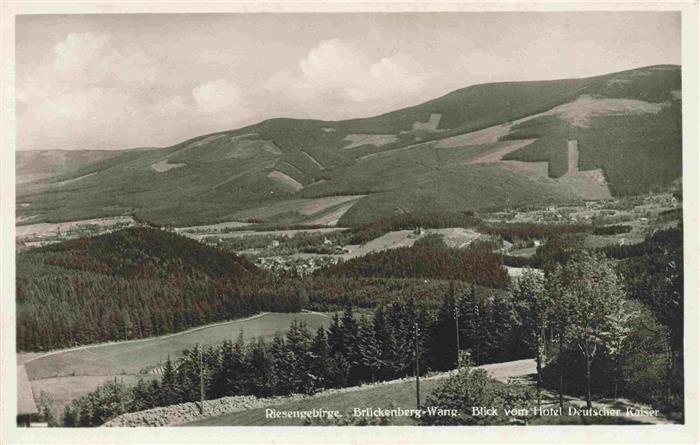 Brueckenberg Krummhuebel Riesengebirge PL Panorama Blick vom Hotel Deutscher Kai