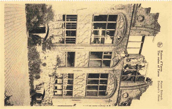 Ypres Ypern Ieper Belgie Maison Biebuyck Ruines Truemmer 1. Weltkrieg