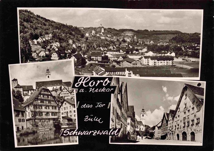 Horb Neckar Stadtpanorama Motive Altstadt
