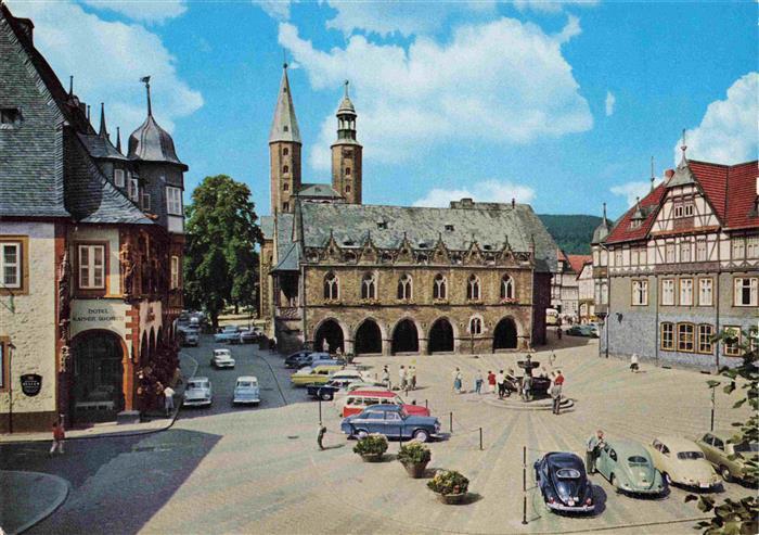 GOSLAR Harz Niedersachsen Rathaus Marktkirche Hotel Kaiser-Worth ehemaliges Gild