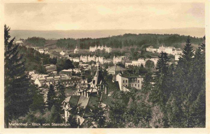 Marienbad Marianske Lazne CZ Blick vom Steinbruch