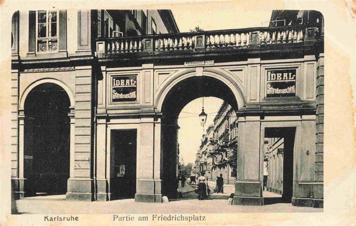 KARLSRUHE Baden Partie am Friedrichsplatz