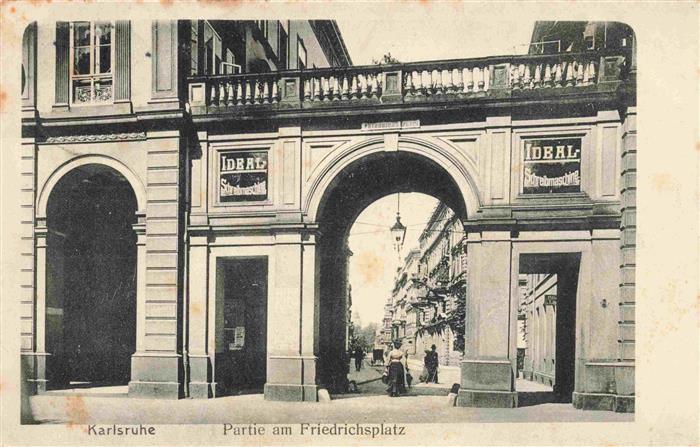 KARLSRUHE Baden Partie am Friedrichsplatz