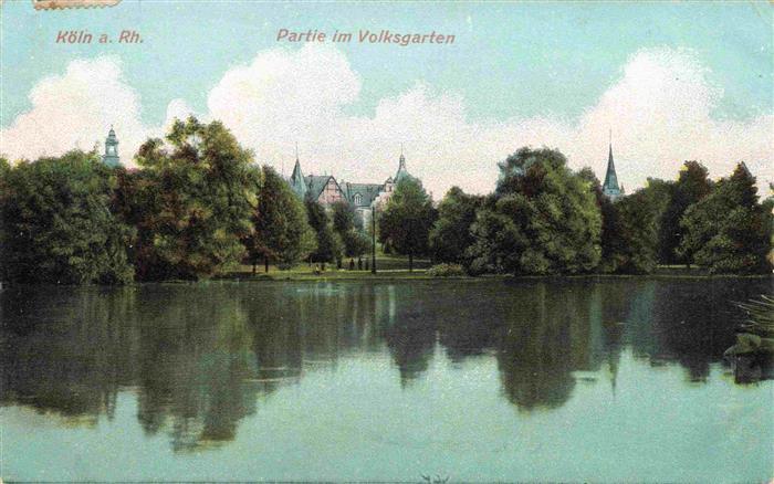 Koeln  Rhein Partie im Volksgarten