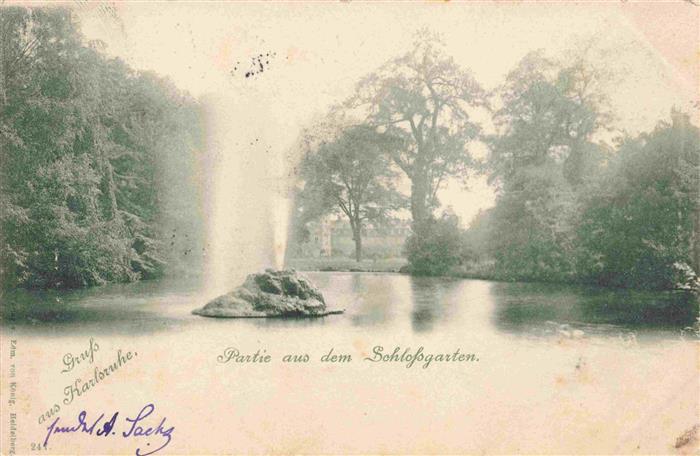 KARLSRUHE Baden Partie aus dem Schlossgarten
