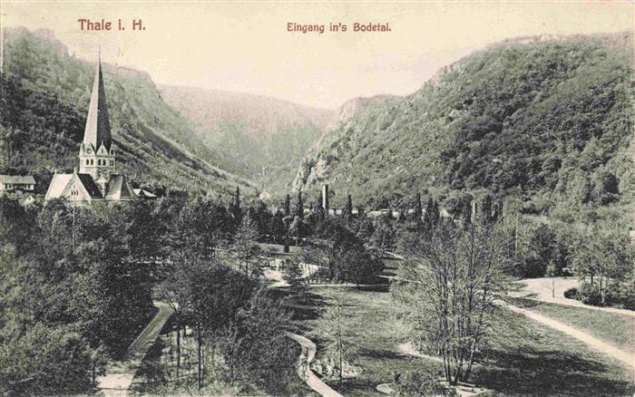 Thale Harz Eingang ins Bodetal