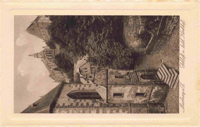 MARBURG  LAHN Schloss und luth Kirchhof