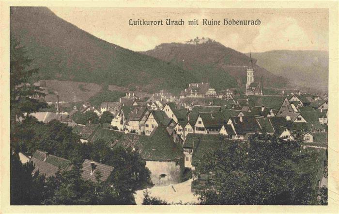 Urach Schwarzwald mit Ruine Hohenurach