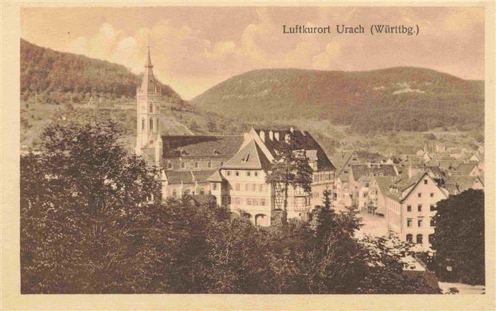 Urach Schwarzwald Panorama mit Kirche