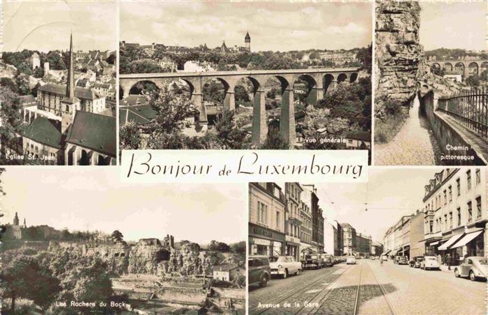LUXEMBOURG  Luxemburg Eglise St Jean Vue generale Viaduc Chemin pittoresque Les