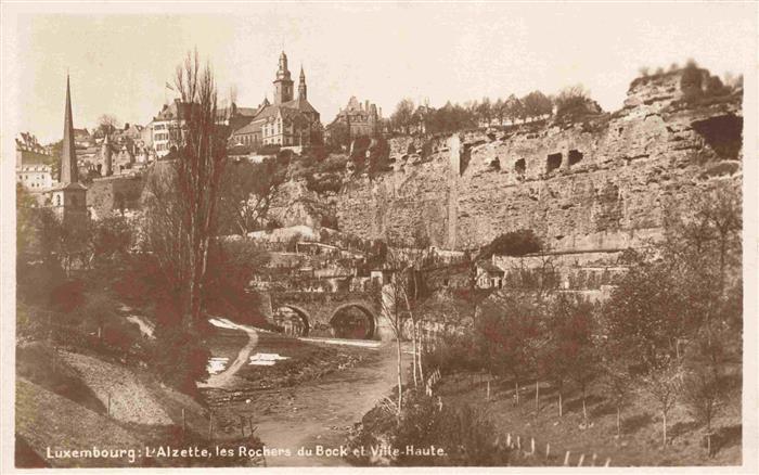 LUXEMBOURG  Luxemburg Alzette les Rochers du Bock et Ville Ha