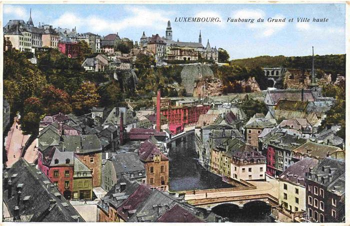 LUXEMBOURG  Luxemburg Faubourg du Grund et Ville haute