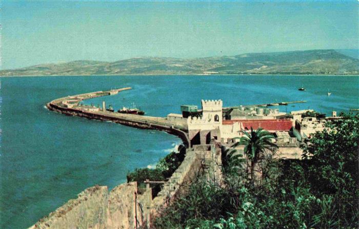 Tanger Tangier Tangiers Maroc Vista del puerto desde la Kasbah