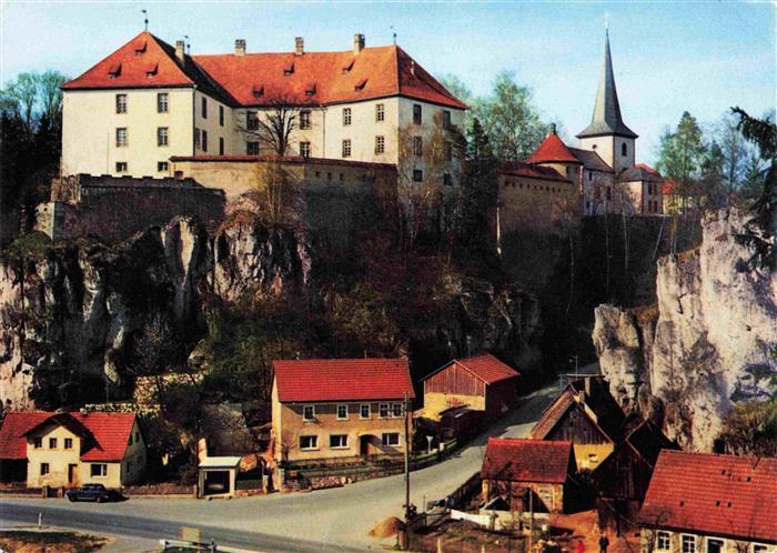 Freienfels Oberfranken Hollfeld Bayern Teilansicht mit Schloss