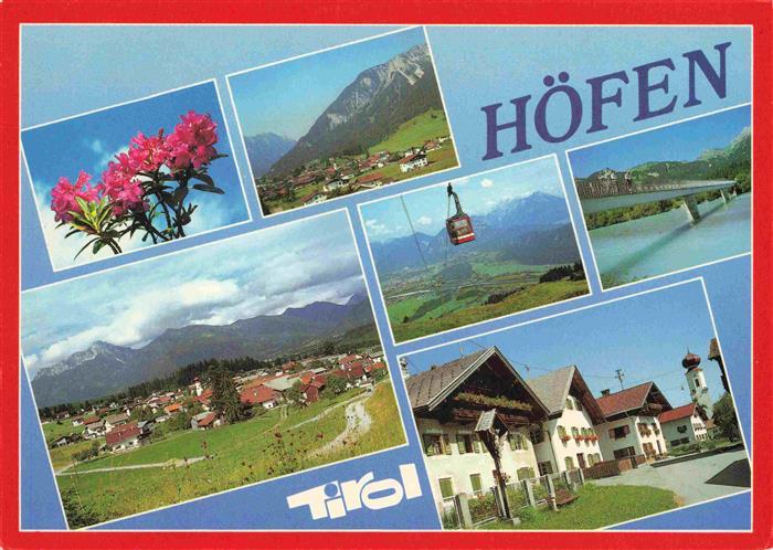 Hoefen Reutte Tirol AT Teilansichten Panorama Bergbahn