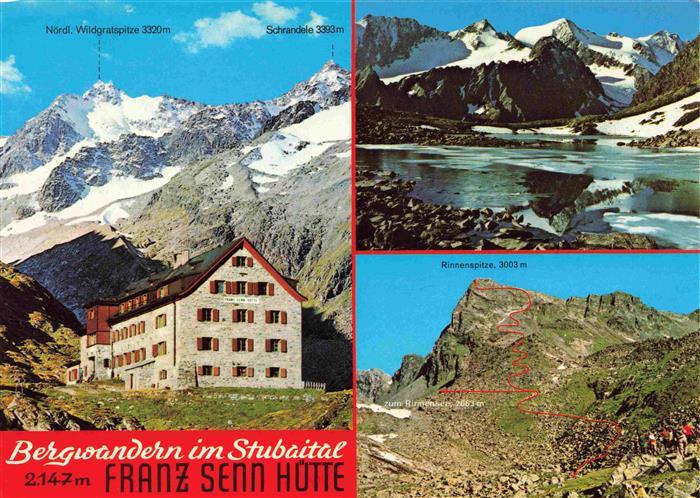 Franz-Sennhuette 2171m Neustift Stubaital Tirol Bergwandern im Stubaital Bergsee