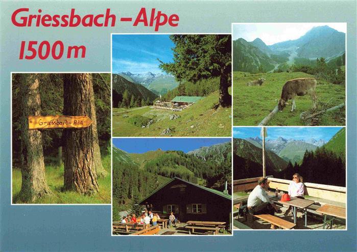 Griessbach-Alpe 1500m Haeselgehr Tirol AT Berghuette Landschaftspanorama Alpen