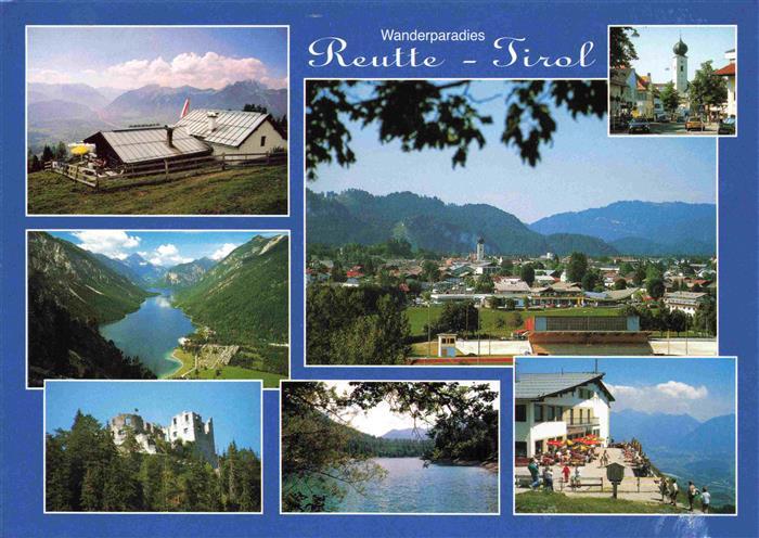 Reutte Tirol AT Panorama Alpen Berghaus Schloss Bergsee