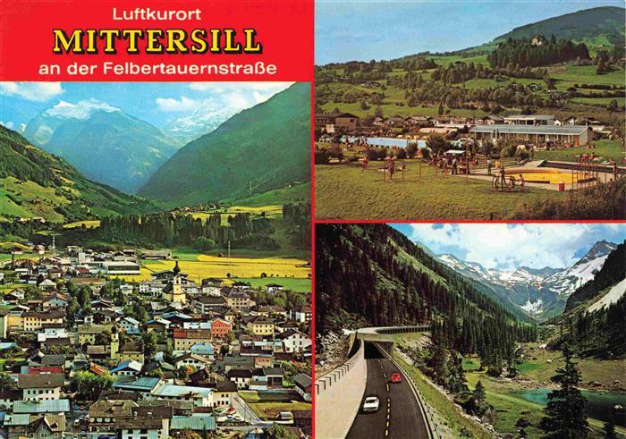 Mittersill Oberpinzgau AT Stadtpanorama gegen Felbertauern Felbertauernstrasse S