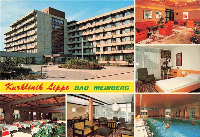 Horn-Bad Meinberg Kurklinik Lippe Speisesaal Patientenzimmer Hallenbad