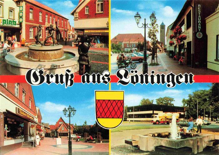 Loeningen Motive im Stadtzentrum Brunnen Restaurant