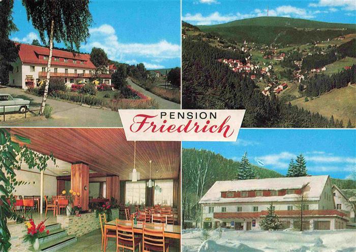 Warmensteinach Fichtelgebirge Bayern Pension Friedrich Gastraum Panorama