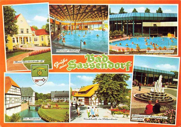 Bad Sassendorf Kurhaus Thermal-Solebad Bewegungszentrum Kurpark Trinkhalle Brunn