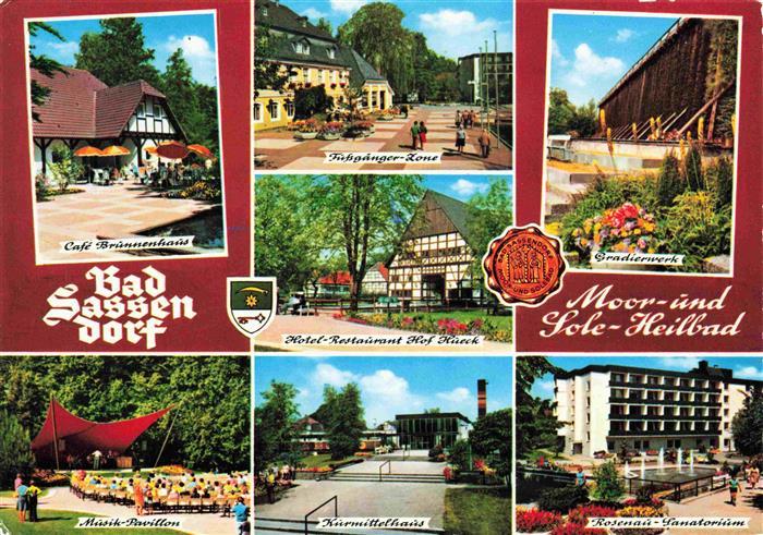 Bad Sassendorf Hotel Restaurant Hof Hueeck Café Brunnenhaus Fussgaengerzone Grad