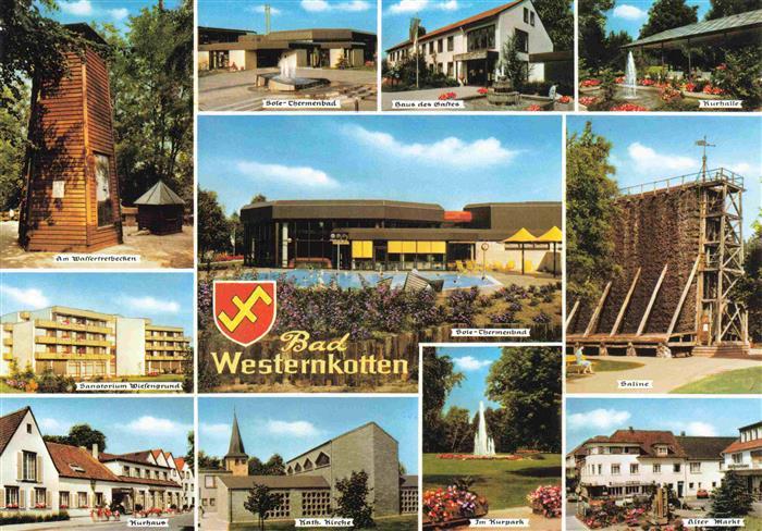 Bad Westernkotten Sole-Thermalbad Haus des Gastes Kurhalle Saline Sanatorium Kur