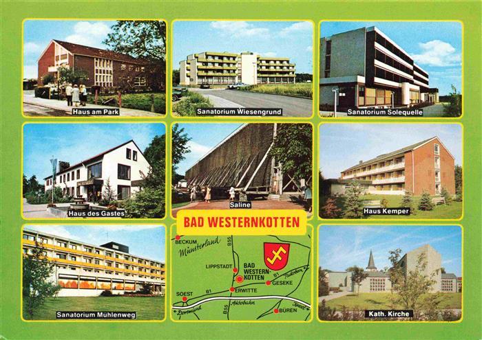 Bad Westernkotten Haus am Park Sanatorium Kurhaus Saline Kirche